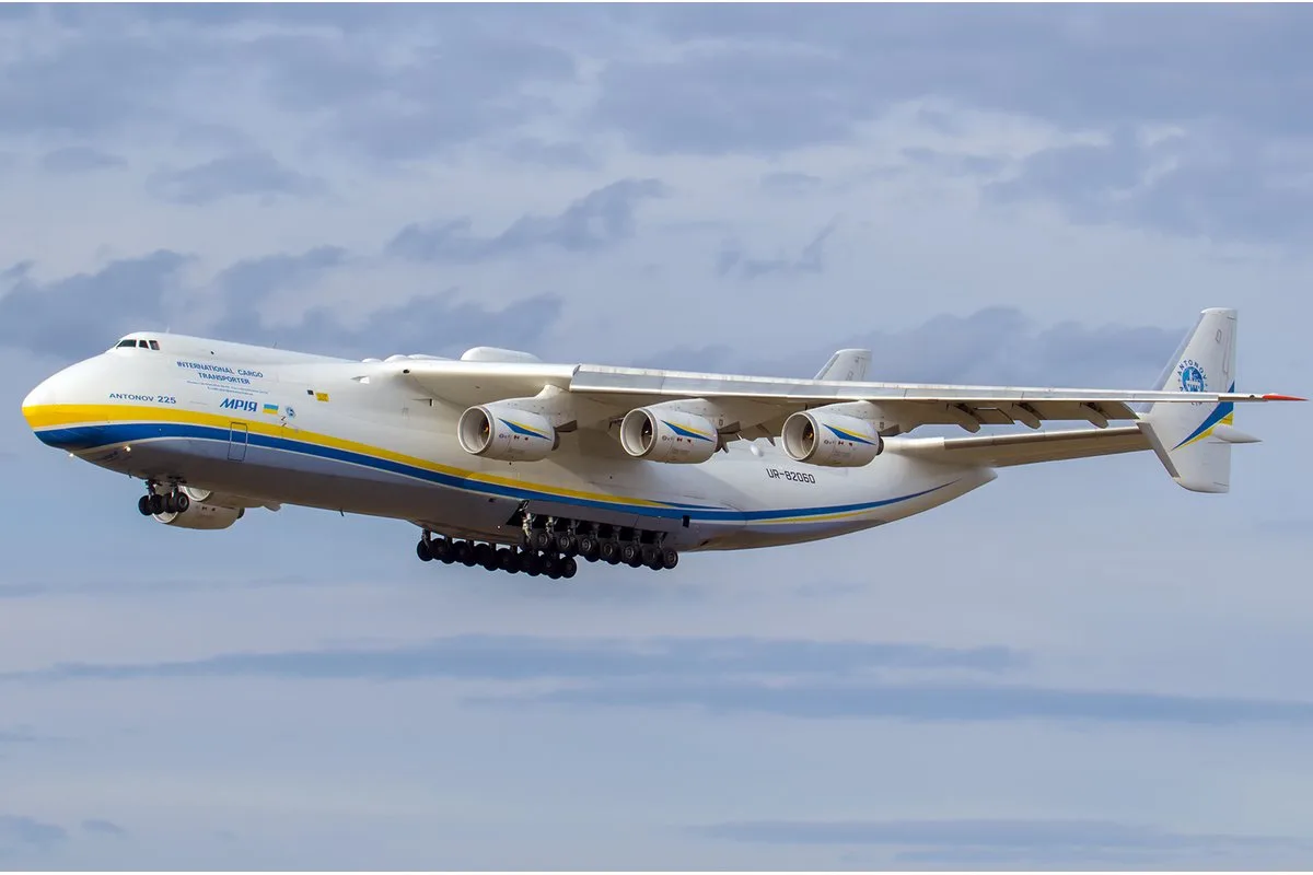 安-225“梦想”，世界上最重的飞机。只完工了一架，2022年毁于乌克兰戈斯托梅利机场。图：Wikimedia Commons